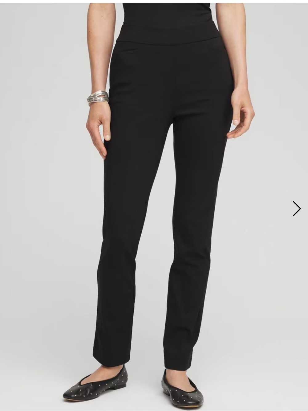 Harold’s Black Flat Front Pants ankle tapered size 8